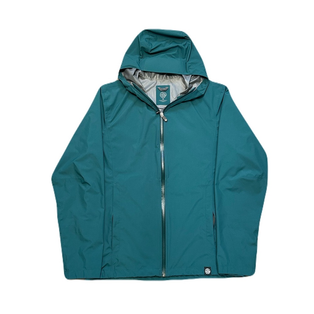 REI Teal Waterproof Hooded Raincoat